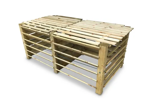 Doppel-Komposter mit Deckel