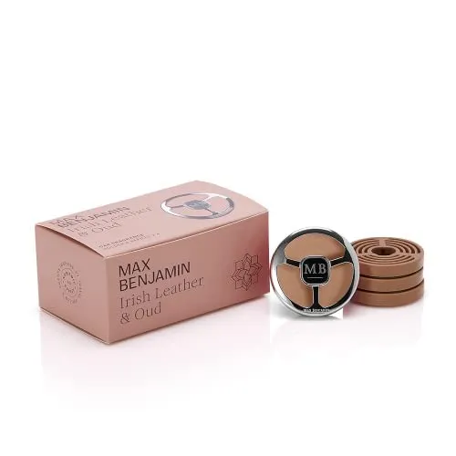 Max Benjamin Auto-Duftspender Geschenkset Irish Leather & Oud