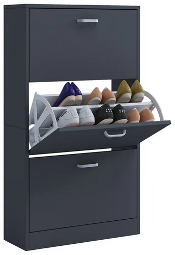 VCM Holz Schuhschrank Sipos L Anthrazit