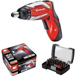 Einhell Akku-Bohrschrauber Set TE-SD 3,6 Li - Akkuschrauber mit 3,6 V und 1,5 Ah, inklusive 32-tlg. Bitset – ideal für präzises Arbeiten und vielseitige Anwendungen.
