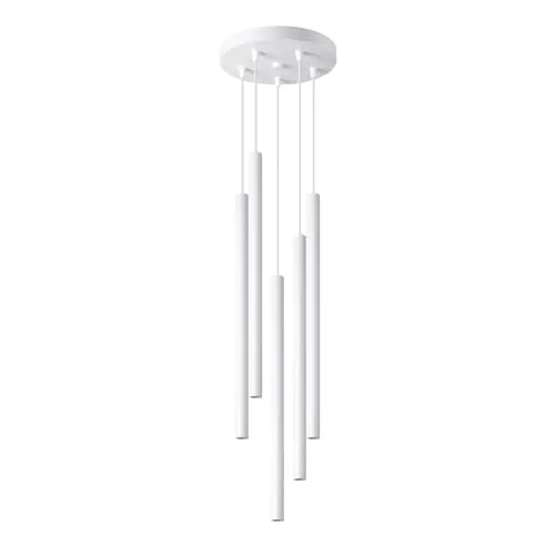 SOLLUX lighting Hängelampe PASTELO 5-flammig - Stilvolle Pendelleuchte aus hochwertigem Stahl, ideal für moderne und klassische Innenräume. Inklusive 5x G9 Lichtquelle für brillantes Licht und außergewöhnliche Langlebigkeit.