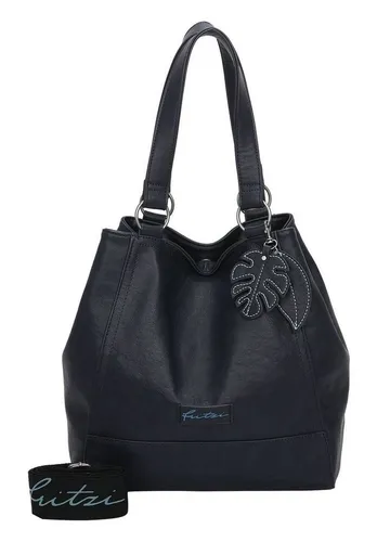 Fritzi aus Preussen Damen Eco Joy01 Blue Shopper - Damen-Henkeltaschen mit abnehmbarem Anhänger und zusätzlichem Webbing Schultergurt für vielseitige Tragemöglichkeiten.