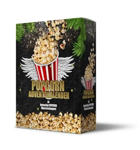 Mikrowellen Popcorn Adventskalender - Entdecke 11 köstliche Sorten Mikrowellen-Popcorn in einem benutzerfreundlichen Adventskalender. Frische Zutaten, hygienische Verpackung und lange Haltbarkeit sorgen für genussvolle Momente.