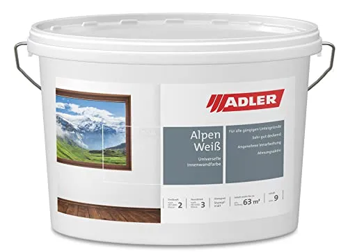 ADLER Aviva Alpen-Weiß, universelle Dispersionsfarbe 15l