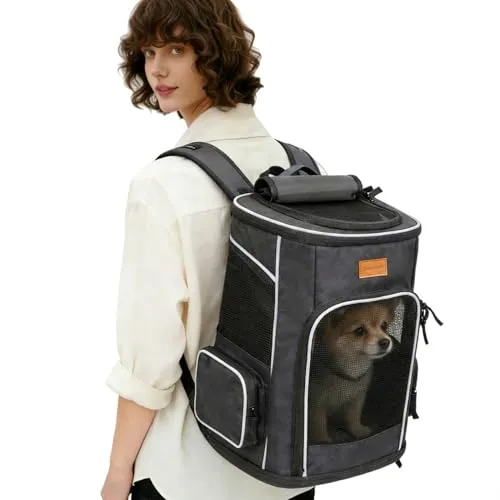 Morpilot Katzenrucksack für Hunde und Katzen mit transparentem Fenster