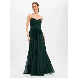 Vera Mont Abendkleid Damen mit Plissee in Dunkelgrün XS (32)
