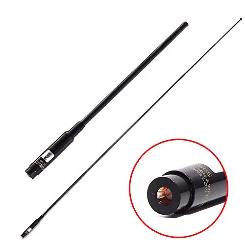 TengKo RH-660S SMA Stecker Dual Band UKW UHF 144 / 430MHz Teleskopantenne Hochleistungs Zweiweg Radioantenne für Wouxun KG UV8D / 9D Plus Walkie Talkie