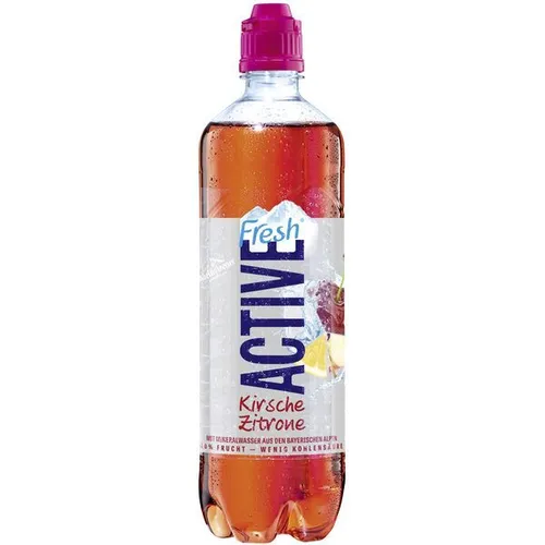 Active Fresh Kirsche Zitrone 8 x 0,75 L Flasche Einweg-Pfand