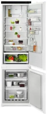 AEG NSC6M191ES Einbau Kühl-Gefrierkombination - Kühlschrank mit 269 L, NoFrost, TwinTech und CustomFlex für optimale Frische und flexible Aufbewahrung. Ideal für Ihre Küche.