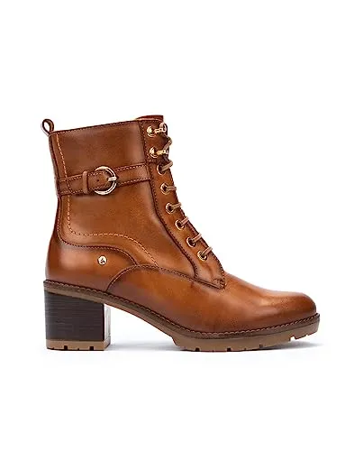 PIKOLINOS Stiefelette Leder Schnürstiefelette braun 41 EU - Wanderschuhe in Größe 41, aus hochwertigem Leder mit bequemen Blockabsatz und robuster Gummisohle, ideal für stilvolle Outdoor-Abenteuer.