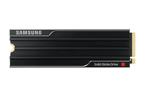 Samsung 9100 PRO SSD 2TB - M.2 2280 mit Kühlkörper - Internes SSD-Laufwerk mit 2 TB und extrem schneller Datenübertragungsrate von bis zu 14.700 MB/s. Ideal für Gaming und professionelle Anwendungen.