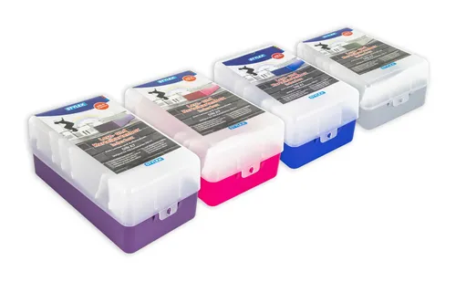 6x Lernbox A7 - Karteikasten farbig sortiert - Praktische 6er Pack Karteikasten im DIN A7 Format für 400 Karteikarten. Mit 6 Registern und in 4 verschiedenen Farben ideal zum Lernen und Organisieren.