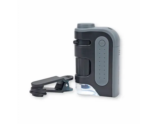 Carson Optical MicroBrite Pro Digitalmikroskop - Kompaktes Mikroskop mit Zubehör, ideal für präzise Detailansichten und unterwegs