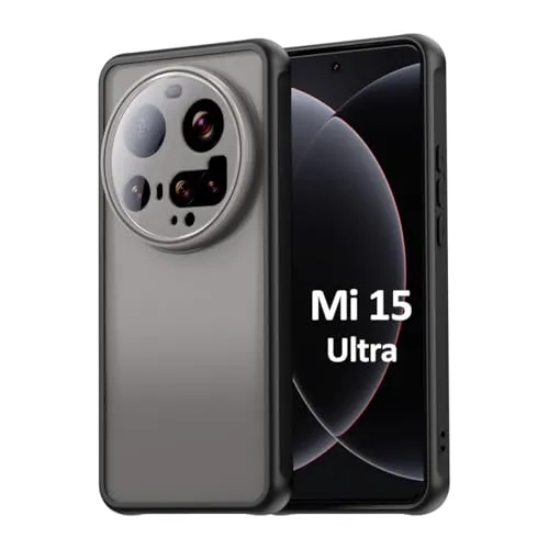 betterfon Handyhülle für Xiaomi 15 Ultra Matt Stoßfest Schutzhülle Back Cover in Schwarz