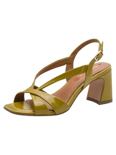 Tamaris Damen Sandalette mit Blockabsatz, grün, 40 EU in grün von Tamaris