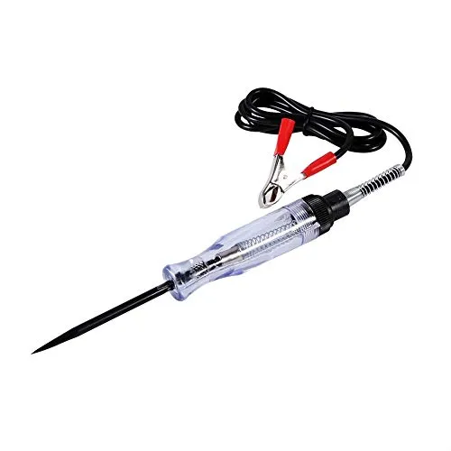 DEWIN Elektrische Draht Circuit Tester, Auto Teststift 6V 12V 24V DC Auto LKW Spannung Circuit Tester Auto Test Volt Sonde Stift mit Kontrollleuchte