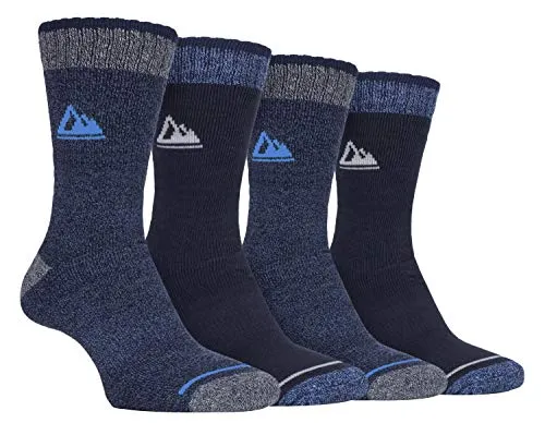 Storm Bloc - 4er Pack Herren Atmungsaktiv Antiblasen Polsterung Wandersocken (39/45, SBMS033NVY)