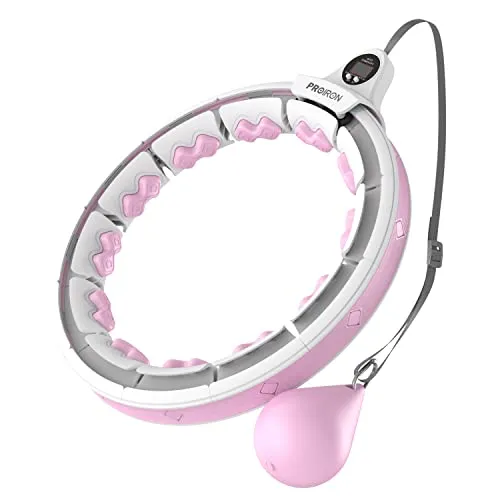 PROIRON Smart Hula Hoop Reifen für Erwachsene - Fitnessreifen mit 16 verstellbaren Segmenten und intelligenten Sensoren zur Trainingsüberwachung. Ideal für Anfänger, bietet 360° Massage und fördert effektiven Gewichtsverlust.