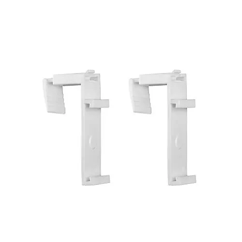 Victoria M. Klemmhalter für Zevra Doppelrollo/Duorollo, 2er-Set, für Fensterflügel mit 5-15 mm Stärke, aus Kunststoff, Weiß