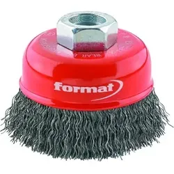 Topfbürste Stahl M14 gewellt 60mm