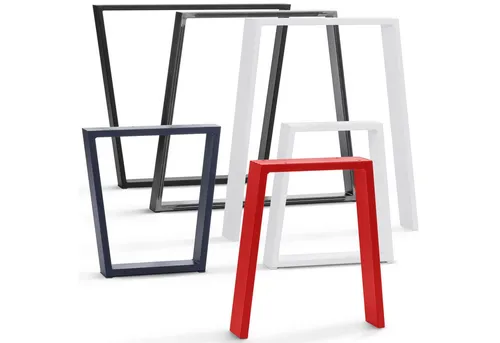 HOLZBRINK Trapez Tischbeine 30/40x43cm in Anthrazitgrau
