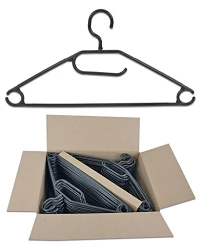 Stück Kleiderbügel mit Kravatten- Gürtel- Rock halter drehbar Schwarz 50