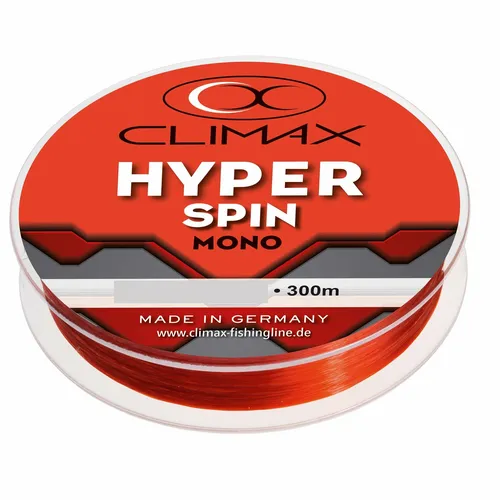 Climax Hyper Spin Rot 300m 0,25mm monofile Angelschnur 0,03€/1m