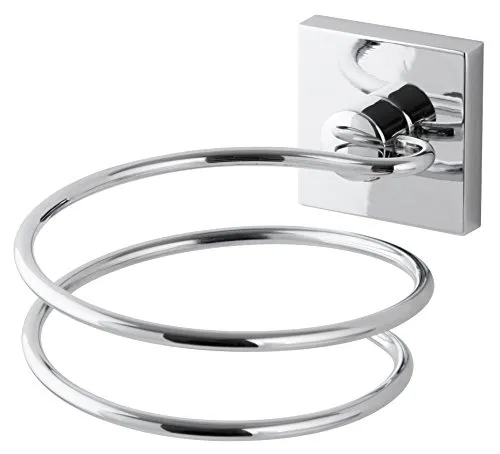 Fackelmann Haartrockner-Halter MARE, verchromter Fönhalter - Haartrockner-Halter für ein aufgeräumtes Bad, inklusive Montagezubehör und aus hochwertigem verchromtem Material gefertigt.