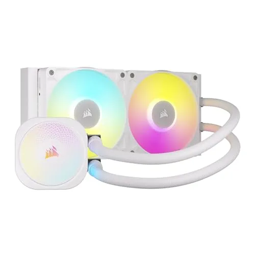 CORSAIR iCUE Link TITAN 240 RX RGB - Hochleistungs-Flüssigkeitskühler - Wasserkühlung mit beeindruckender RGB-Beleuchtung und effizientem 240 mm Kühlerdesign, ideal für leistungsstarke CPUs und optimale Temperaturen.