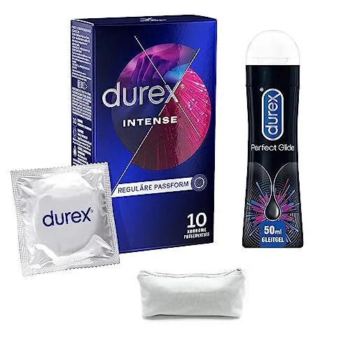 Durex aufregendes Erotik-Set mit Intense Orgasmic Kondomen 12 Stück Play Perfect