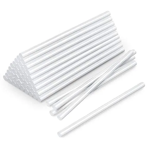 TROTEC Heißklebestifte 50 Stück 7 mm Transparent Heißklebepistole Heißkleber Sticks Klebestifte