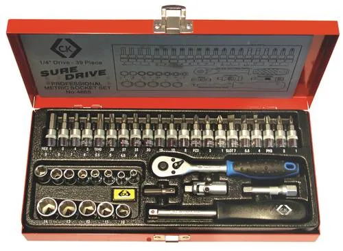 C.K. Steckschlüsselsatz metrisch 1/4 (39-teilig) T4655