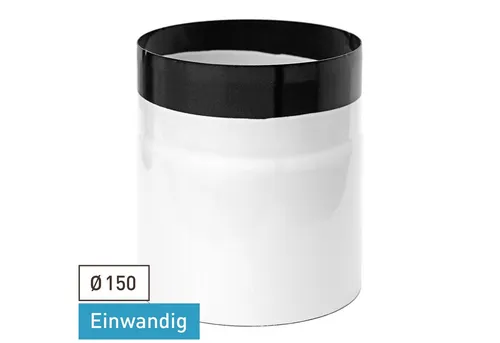 Raik Ofenrohr 150mm - Emaille Rauchrohr für Kamine und Öfen - Robustes Rauchrohr aus emailliertem Stahlblech, ideal für Kamine und Öfen. Hohe Formstabilität und Korrosionsbeständigkeit garantieren eine lange Lebensdauer. Erhältlich in verschiedenen Farben.