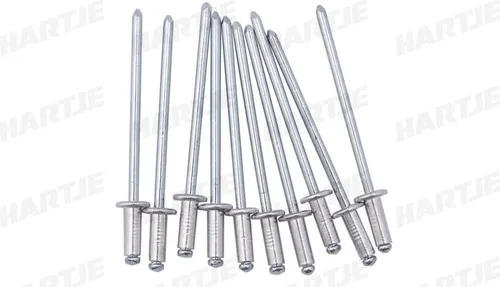 Dresselhaus Blindniet Blindnieten 3,0 x 8,0 mm Aluminiumstahl, Flachkopf