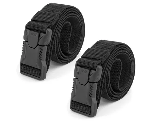MidGard Hüftgürtel Elastischer Gürtel aus Nylon, Hochleistung-Hosengürtel Arbeitsgürtel (2-St) mit Schnellverschluss für Damen & Herren