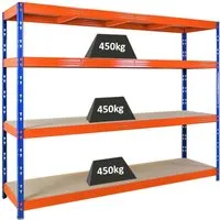 PROREGAL Profi Schwerlastregal Rhino 180x240x60cm von Proregal