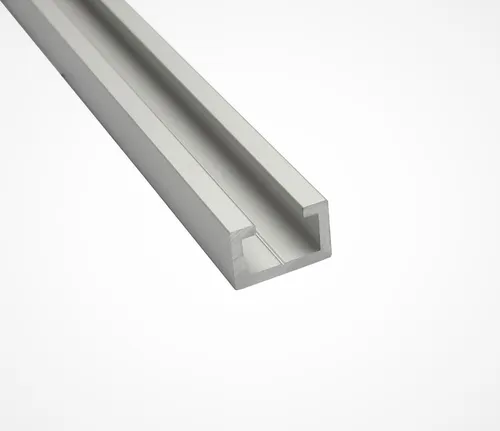 1m Aluminium CProfil, Alu Profilschiene, Alu C Profil, passend für M6 Schraube 