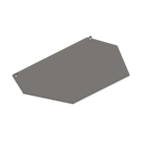 Heizgasumlenkplatte 430x250x35mm aus Stahl für Hark - Hochwertige Heizgasumlenkplatte aus Stahl, 430 mm x 250 mm x 35 mm, ideal für die Nutzung mit Hark Kamine. Robuste Bauweise für langlebige Nutzung im Zubehör für Kamine & Holzöfen.
