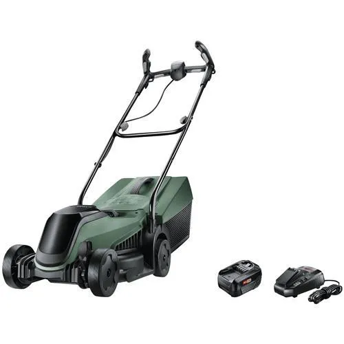 Bosch Akku Rasenmäher 18V CityMower mit Akku und Ladegerät - Elektrowerkzeuge: Leistungsstarker Akku-Rasenmäher mit 35 cm Schnittbreite, ideal für kleine Gärten und kabelloses Mähen ohne Lärm.