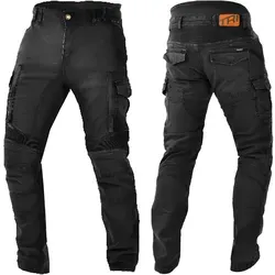Trilobite Acid Scrambler Jeans - Schwarz W36/L32 - Motorradhosen mit Tri-Stretcher® PRO 5.0 Denim für optimale Abriebfestigkeit und Komfort. Zertifizierte Schutzpolster an Knien und Hüften sorgen für Sicherheit beim Fahren.