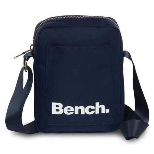 Bench kleine Umhängetasche 64173 - Marineblau - Umhängetasche aus robustem 400D Nylon, ideal für Damen und Herren. Mit Reißverschluss, praktischen Einschubfach und verstellbarem Tragegurt - perfekt für den täglichen Gebrauch.