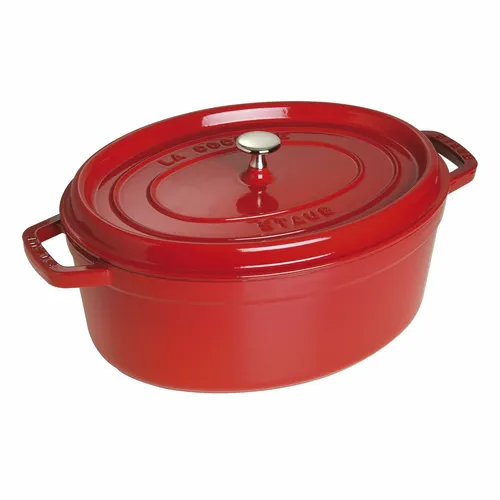 Staub Bräter Cocotte 29cm oval in rot von Staub