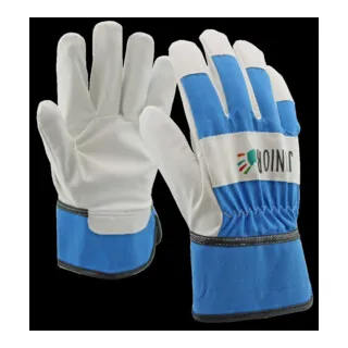 OX-ON Kinderhandschuh PU / Baumwolle blau 4-6 Jahre