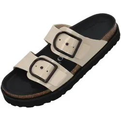 Palado Tessani Pantolette beige|weiß 42 EU