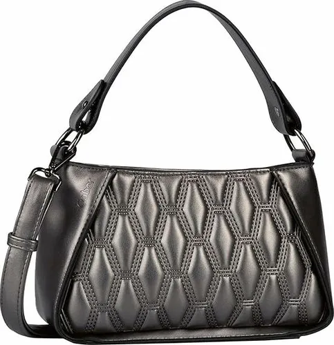 Gabor Schultertasche Benira für Damen - Umhängetaschen mit verstellbarem Umhängeriemen für flexible Trageoptionen. Hochwertiges Kunstleder in Metallic-Optik vereint Stil und Alltagstauglichkeit.