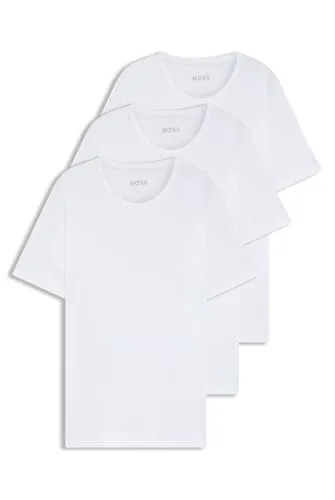 Produktbild BOSS Herren R-Neck T-Shirt Classic, 3er Pack in Weiß, Größe M