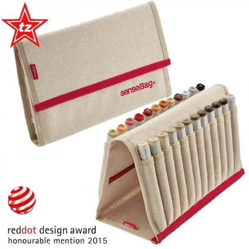 senseBag 24er Wallet / Stifte ETUI leer natur für COPIC Marker + Sketch + Ciao