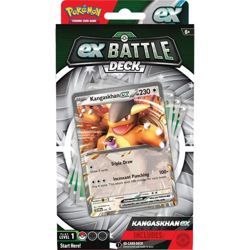 Pokémon TCG: ex Kampf-Deck - Kangaskhan & Greninja - Sammelkartenspiel-Deck mit 60 sofort spielbereiten Karten, ideal für spannende Duelle. Perfekt für Anfänger und Profis, um stundenlangen Spielspaß zu erleben.