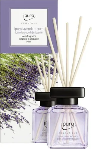 ipuro ESSENTIALS Raumduft Lavender Touch 50 ml Lufterfrischer Duftstäbchen Duft
