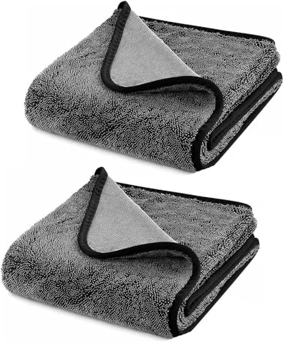 Iordan 40x60cm Trockentuch, XXL Super Duschraum-Reinigungstuch Duschkabinen Tuch Zum Wasser Abziehen In Dusche & Badezimmer, Verabschieden Sie Sich Von Schlieren Flecken Kalkablagerungen (2pcs)